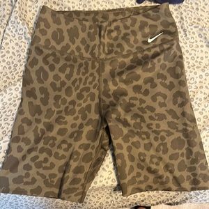 Nike cheetah biker shorts
